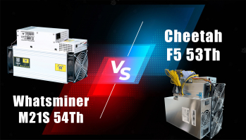 مقایسه دستگاه های ماینر Cheetah F5 53Th و Whatsminer M21S 54Th | ایران ماین