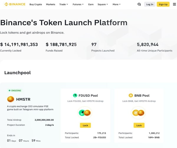 binance-locks-14-billion-usdt-for-hamster-kombat-airdrop