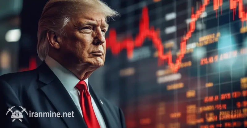 ترامپ بایدن را مقصر می‌داند در حالی که بازارها به دلیل ضعف GDP و اختلالات تعرفه‌ای در حال کاهش هستند. | ایران ماین