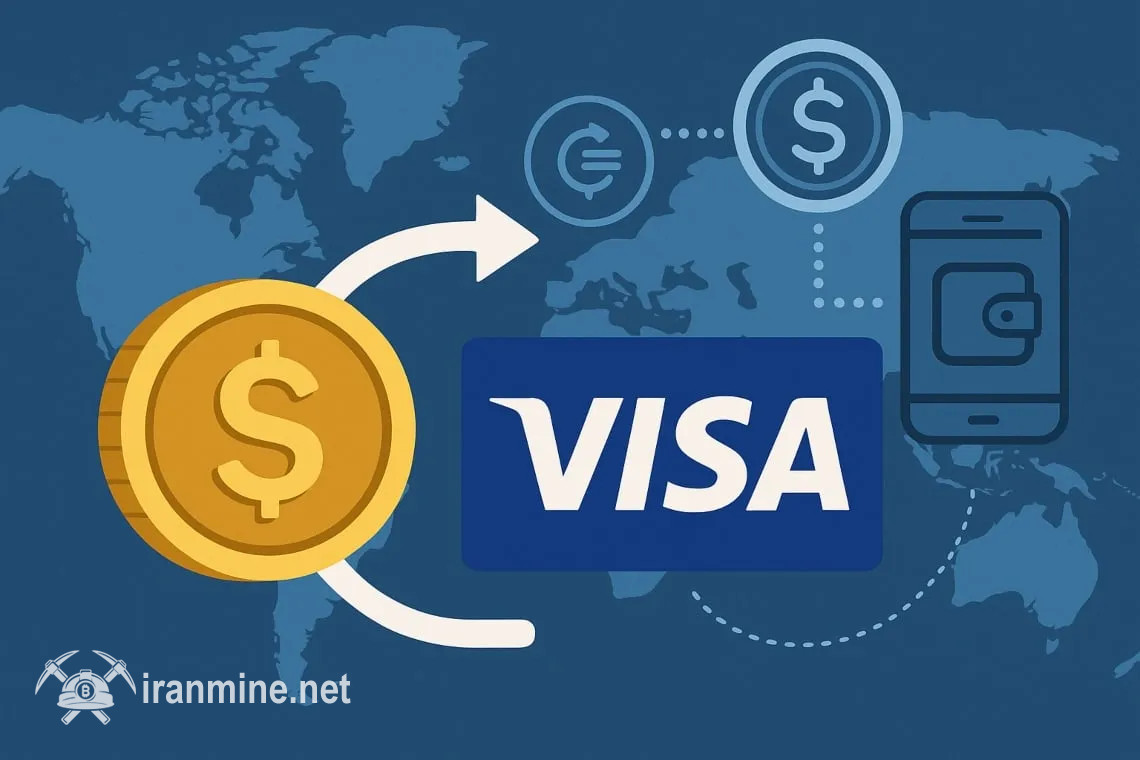 کمپانی ویزا پشتیبانی از ۴ استیبل کوین جدید در ۴ زنجیره بلوکی را گسترش میدهد | ایران ماین