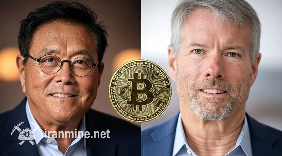 پیش‌بینی مایکل سیلور و رابرت کیوساکی از نرخ بیت کوین تا پایان ۲۰۲۵ | ایران ماین