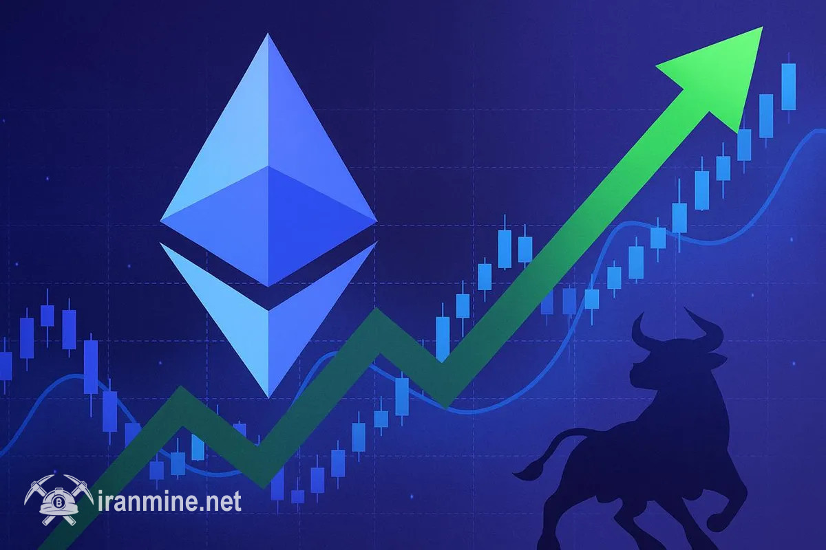 بازگشت نرخ اتریوم به بالای ۳۰۰۰ دلار همزمان با انباشت نهنگ‌ها | ایران ماین