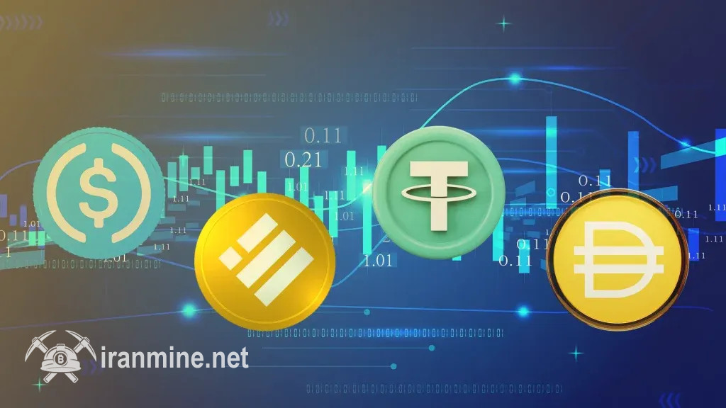 نزول ۷۷۳ میلیون دلاری نرخ استیبل‌ کوین‌ها در هفته گذشته | ایران ماین